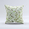 Vintage Green Tiny Floral Ink-Fuzed Decorative Throw Pillow