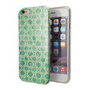 Vintage Green and Yellow Oval Pattern iPhone 6/6s or 6/6s Plus 2-Piece Hybrid INK-Fuzed Case