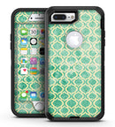 Vintage Green and Yellow Oval Pattern - iPhone 7 Plus/8 Plus OtterBox Case & Skin Kits
