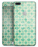 Vintage Green and Yellow Oval Pattern - Skin-kit for the iPhone 8 or 8 Plus