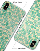 Vintage Green and Yellow Oval Pattern - iPhone X Clipit Case