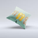 Vintage Hanging Flip-Flops ink-Fuzed Decorative Throw Pillow