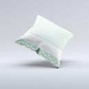 Vintage Light Green Polka Dot With White Strip copy Ink-Fuzed Decorative Throw Pillow