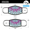 Vintage Mandala - Made in USA Mouth Cover Unisex Anti-Dust Cotton Blend Reusable & Washable Face Mask with Adjustable Sizing for Adult or Child