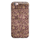 Vintage Maroon and Yellow Rose Pattern iPhone 6/6s or 6/6s Plus 2-Piece Hybrid INK-Fuzed Case