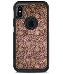 Vintage Maroon and Yellow Rose Pattern - iPhone X OtterBox Case & Skin Kits