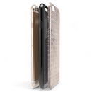 Vintage Micro Brown and Tan Cross Pattern iPhone 6/6s or 6/6s Plus 2-Piece Hybrid INK-Fuzed Case