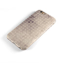 Vintage Micro Brown and Tan Cross Pattern iPhone 6/6s or 6/6s Plus 2-Piece Hybrid INK-Fuzed Case