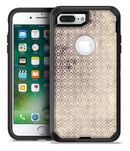 Vintage Micro Brown and Tan Cross Pattern - iPhone 7 Plus/8 Plus OtterBox Case & Skin Kits