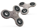 Vintage Micro Brown and Tan Cross Pattern Full-Body Fidget Spinner Skin-Kit