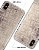 Vintage Micro Brown and Tan Cross Pattern - iPhone X Clipit Case