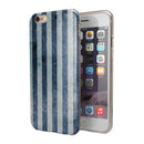 Vintage Navy and White Vertical Stripes iPhone 6/6s or 6/6s Plus 2-Piece Hybrid INK-Fuzed Case