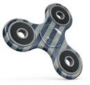 Vintage Navy and White Vertical Stripes Full-Body Fidget Spinner Skin-Kit