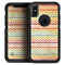 Vintage Orange and Multi-Color Chevron Pattern V4 - Skin Kit for the iPhone OtterBox Cases