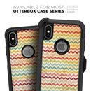 Vintage Orange and Multi-Color Chevron Pattern V4 - Skin Kit for the iPhone OtterBox Cases