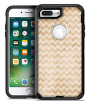 Vintage Orange and White Chevron Pattern - iPhone 7 Plus/8 Plus OtterBox Case & Skin Kits