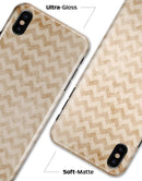 Vintage Orange and White Chevron Pattern - iPhone X Clipit Case
