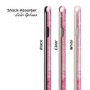 Vintage Pink and Red Verticle Stripes iPhone 6/6s or 6/6s Plus 2-Piece Hybrid INK-Fuzed Case