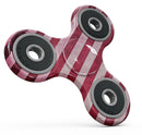 Vintage Pink and Red Verticle Stripes Full-Body Fidget Spinner Skin-Kit