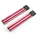 Vintage Pink and Red Verticle Stripes - Premium Decal Protective Skin-Wrap Sticker compatible with the Juul Labs vaping device