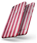 Vintage Pink and Red Verticle Stripes - Skin-kit for the iPhone 8 or 8 Plus