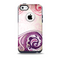 Vintage Purple Curves with Floral Design Skin for the iPhone 5c OtterBox Commuter Case
