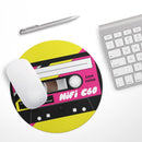 Vintage Retro Audio Cassette Tape V2// WaterProof Rubber Foam Backed Anti-Slip Mouse Pad for Home Work Office or Gaming Computer Desk