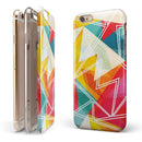 Vintage Retro Overlap iPhone 6/6s or 6/6s Plus 2-Piece Hybrid INK-Fuzed Case