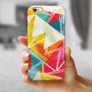Vintage Retro Overlap iPhone 6/6s or 6/6s Plus 2-Piece Hybrid INK-Fuzed Case