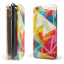 Vintage Retro Overlap iPhone 6/6s or 6/6s Plus 2-Piece Hybrid INK-Fuzed Case