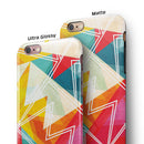 Vintage Retro Overlap iPhone 6/6s or 6/6s Plus 2-Piece Hybrid INK-Fuzed Case