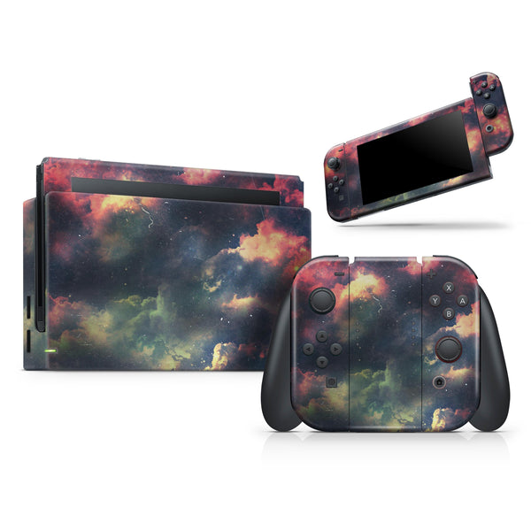 Vintage Stormy Sky // Skin Decal Wrap Kit for Nintendo Switch Console & Dock, Joy-Cons, Pro Controller, Lite, 3DS XL, 2DS XL, DSi, or Wii