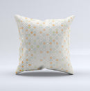 Vintage Tiny Polka Dot Pattern Ink-Fuzed Decorative Throw Pillow
