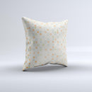 Vintage Tiny Polka Dot Pattern Ink-Fuzed Decorative Throw Pillow