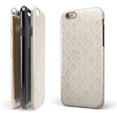 Vintage White Damask Pattern iPhone 6/6s or 6/6s Plus 2-Piece Hybrid INK-Fuzed Case