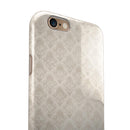 Vintage White Damask Pattern iPhone 6/6s or 6/6s Plus 2-Piece Hybrid INK-Fuzed Case