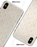 Vintage White Damask Pattern - iPhone X Clipit Case