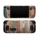Vintage Wood Planks // Full Body Skin Decal Wrap Kit for the Steam Deck handheld gaming computer