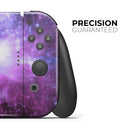 Violet Glowing Nebula // Skin Decal Wrap Kit for Nintendo Switch Console & Dock, Joy-Cons, Pro Controller, Lite, 3DS XL, 2DS XL, DSi, or Wii - Vinyl Skin Wrap for Nintendo Switch 2, OLED, Lite, Pro Controller, Wii & Classic Handhelds
