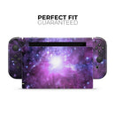 Violet Glowing Nebula // Skin Decal Wrap Kit for Nintendo Switch Console & Dock, Joy-Cons, Pro Controller, Lite, 3DS XL, 2DS XL, DSi, or Wii - Vinyl Skin Wrap for Nintendo Switch 2, OLED, Lite, Pro Controller, Wii & Classic Handhelds