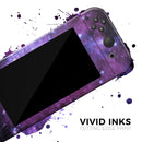 Violet Glowing Nebula // Skin Decal Wrap Kit for Nintendo Switch Console & Dock, Joy-Cons, Pro Controller, Lite, 3DS XL, 2DS XL, DSi, or Wii - Vinyl Skin Wrap for Nintendo Switch 2, OLED, Lite, Pro Controller, Wii & Classic Handhelds