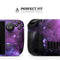 Violet Glowing Nebula // Full Body Skin Decal Wrap Kit for the Steam Deck handheld gaming computer