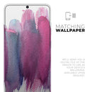 Violet Mixed Watercolor - Premium Vinyl Skin Decal for Samsung Galaxy S25 Ultra, S24, S23, S22 & All Galaxy S Models