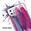 Violet Mixed Watercolor - Premium Vinyl Skin Decal for Samsung Galaxy S25 Ultra, S24, S23, S22 & All Galaxy S Models