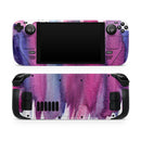 Violet Mixed Watercolor // Vinyl Skin Wrap for Steam Deck OLED & Steam Deck (LCD) — Soft Matte or Ultra Gloss