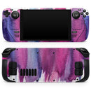 Violet Mixed Watercolor // Vinyl Skin Wrap for Steam Deck OLED & Steam Deck (LCD) — Soft Matte or Ultra Gloss