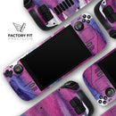 Violet Mixed Watercolor // Vinyl Skin Wrap for Steam Deck OLED & Steam Deck (LCD) — Soft Matte or Ultra Gloss