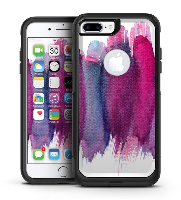 Violet Mixed Watercolor - iPhone 7 or 7 Plus Commuter Case Skin Kit