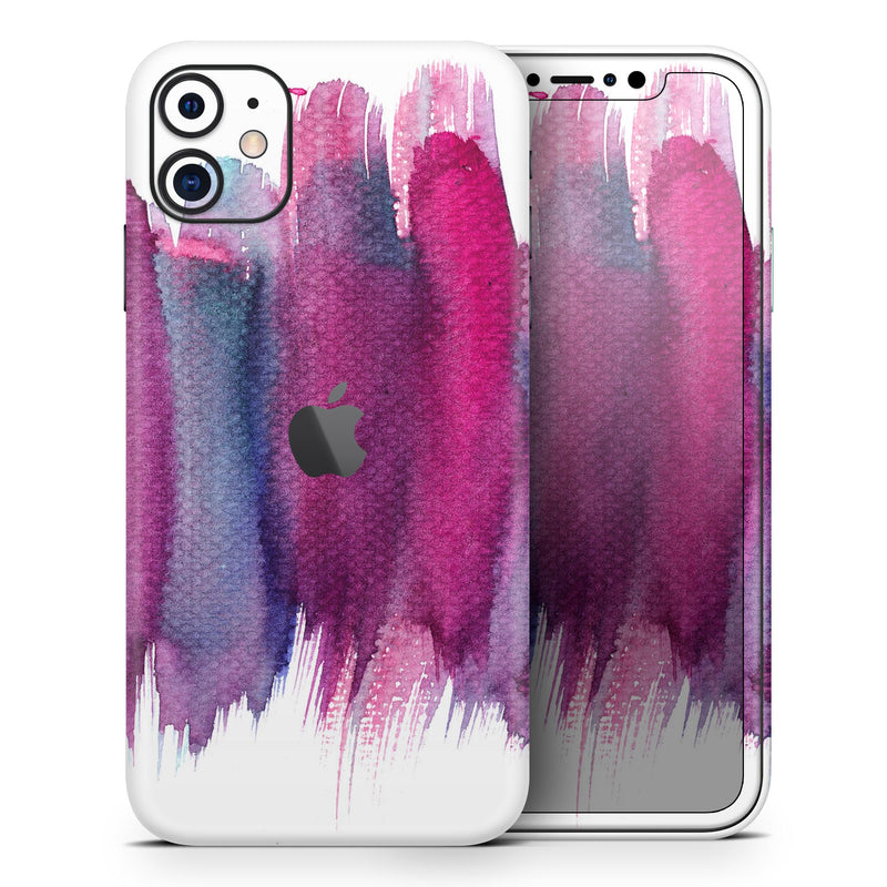 Violet Mixed Watercolor // Skin-Kit compatible with the Apple iPhone 14, 13, 12, 12 Pro Max, 12 Mini, 11 Pro, SE, X/XS + (All iPhones Available)
