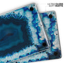 Vivid Blue Agate Crystal - Skin Decal Wrap Kit Compatible with the Apple MacBook Pro, Pro with Touch Bar or Air (11", 12", 13", 15" & 16" - All Versions Available)